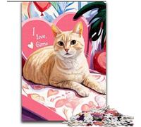 Jigsaw Puzzles for Adults 1000 Jigsaws Cat Lying on The Sofa Challenging Game And Family Play Wall Decoration Unique Birthday And Xmas Gifts (size 26x38cm)