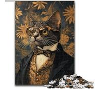 Jigsaw Puzzles for Adults 1000 Jigsaws Cat Noble, Educational Toys for Is Ideal As A Gift for The Whole Family for And 14 Years Old (size 26x38cm)