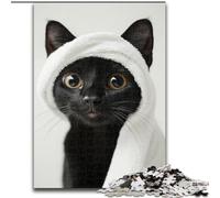 Jigsaw Puzzles for Adults 1000 Jigsaws Cat Wearing A Turban, Family Entertainment Toys Is Ideal As Gifts for The Whole Family for 14+ (Size 50x75cm)