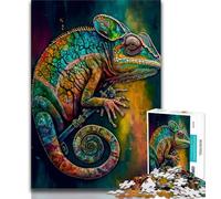 Jigsaw Puzzles for Adults 1000 Jigsaws Chameleon Fantasy,Educational Games Home Decoration Educational Game for Birthday,Chrismas (38x26cm)