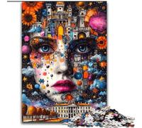 Jigsaw Puzzles for Adults 1000 Jigsaws Charming Girl Face, Learning Educational for Is Ideal As A Gift for The Whole Family (Size 50x75cm)