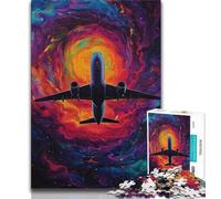 Jigsaw Puzzles for Adults 1000 Jigsaws Color Plane,Family Activity Fun at Home Activities,Birthday Present,Travel Gifts (75x50cm)