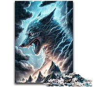 Jigsaw Puzzles for Adults 1000 Jigsaws Cosmic Nebula Wolf for Age 14+ Educational Games For Adults And Teenagers Artwork Gift 50x75cm