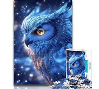 Jigsaw Puzzles for Adults 1000 Jigsaws Cosmic Owl,Educational Family Game Wall Decoration Unique Birthday And Xmas Gifts 75x50cm