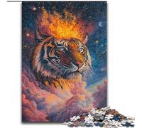 Jigsaw Puzzles for Adults 1000 Jigsaws Cosmic Tiger, Elephant Toy Intellectual Game Birthday Present, Gifts, Wall Art for Ages 14+ (Size 26x38cm)