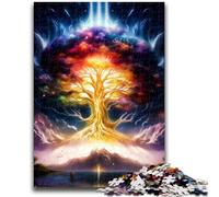 Jigsaw Puzzles for Adults 1000 Jigsaws Cosmic Tree of Life Educational Games Home Decoration Educational Game for Birthday, Chrismas 26x38cm