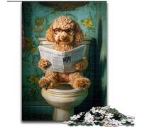 Jigsaw Puzzles for Adults 1000 Jigsaws Cute Goldendoodle,Challenging Game And Family Play Educational Game for Birthday,Chrismas 38x26cm