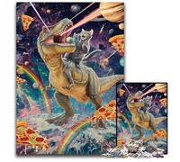 Jigsaw Puzzles for Adults 1000 Jigsaws Dinosaurs And Cats Puzzle Stress Reliever Staycation Kill Time, A Work of Art for And Age 14 50X75CM