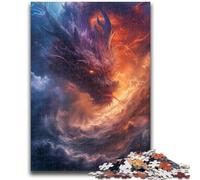 Jigsaw Puzzles for Adults 1000 Jigsaws Dragons in The Clouds Educational Games Home Decoration for Is Ideal As A Gift for The Whole Family 26x38cm