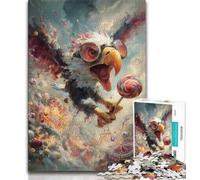 Jigsaw Puzzles for Adults 1000 Jigsaws Eagle Eating Lollipop, Staycation Kill Time,for Is Ideal As A Gift for The Whole Family for And 14 Years Old 38x26cm