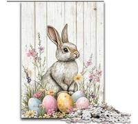 Jigsaw Puzzles for Adults 1000 Jigsaws Easter Bunny,Help The Brain Exercise Addictive Toys to Cultivate Patience Artists Collection,Fine Art 50x75cm