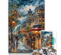 Jigsaw Puzzles for Adults 1000 Jigsaws Eiffel Tower Oil Painting,Challenging Game And Family Play Educational Game for Birthday,Chrismas (38x26cm)