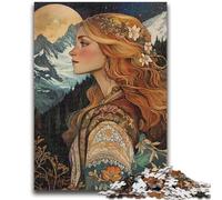 Jigsaw Puzzles for Adults 1000 Jigsaws Elegant Mountain Goddess for 14+ Unique Challenge Game Family Games Christmas Birthday Gifts 26x38cm