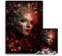 Jigsaw Puzzles for Adults 1000 Jigsaws Famous Actors Collage Wooden Jigsaw Puzzles Brain Challenge, for Teenagers & Home Decor 50X75CM