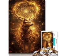 Jigsaw Puzzles for Adults 1000 Jigsaws Fantasy Deer,Learning Educational Toys Family Games Suitable for Desktop Decoration 38x26cm