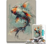 Jigsaw Puzzles for Adults 1000 Jigsaws Fantasy Koi,Educational Games Home Decoration Educational Game for Birthday,Chrismas (75x50cm)