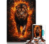 Jigsaw Puzzles for Adults 1000 Jigsaws Fantasy Lion Portrait,Educational Games Home Decoration for Is Ideal As A Gift for The Whole Family 38x26cm