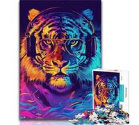 Jigsaw Puzzles for Adults 1000 Jigsaws Fantasy Tiger, Staycation Kill Time,for Is Ideal As A Gift for The Whole Family for And 14 Years Old 38x26cm