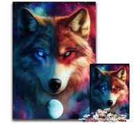 Jigsaw Puzzles for Adults 1000 Jigsaws Fantasy Wolf Cardboard Jigsaw Puzzles for Birthdays, Holidays, Best for Christmas 26X38CM