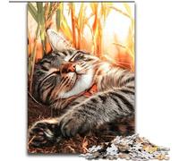 Jigsaw Puzzles for Adults 1000 Jigsaws Farm Cat, Learning Educational for Is Ideal As A Gift for The Whole Family (Size 26x38cm)