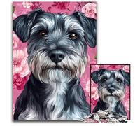 Jigsaw Puzzles for Adults 1000 Jigsaws Flower Dog Puzzle Educational Games, with Matching Poster And Trivia Sheet for Age 14 Years Up 26X38CM