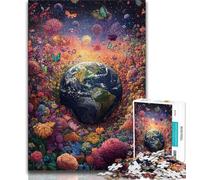 Jigsaw Puzzles for Adults 1000 Jigsaws Flower Earth,Educational Games Home Decoration Birthday Present,Gifts,Wall Art (38x26cm)