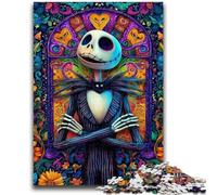 Jigsaw Puzzles for Adults 1000 Jigsaws Flowers And Skulls Help The Brain Exercise Addictive Toys to Cultivate Patience Perfect Decoration 26x38cm