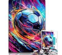 Jigsaw Puzzles for Adults 1000 Jigsaws Football Sports,Challenging Game And Family Play with Matching Poster And Trivia Sheet 38x26cm
