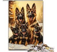 Jigsaw Puzzles for Adults 1000 Jigsaws German Shepherd, Learning Educational for Is Ideal As A Gift for The Whole Family (Size 50x75cm)