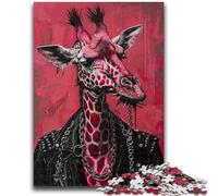 Jigsaw Puzzles for Adults 1000 Jigsaws Giraffe in Suit for Age 14+ Educational Games For Adults And Teenagers Artwork Gift 38x26cm