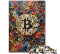Jigsaw Puzzles for Adults 1000 Jigsaws Graffiti Bitcoin Help The Brain Exercise Addictive Toys to Cultivate Patience Perfect Decoration 50x75cm