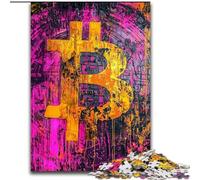 Jigsaw Puzzles for Adults 1000 Jigsaws Graffiti Bitcoin, Suitable for People Aged 14 And Above Challenging To Complete But Fun And Humorous Great Gift (Size 50x75cm)