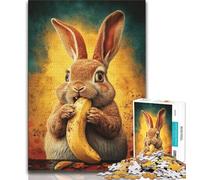 Jigsaw Puzzles for Adults 1000 Jigsaws Happy Rabbit,Educational Games Home Decoration for Is Ideal As A Gift for The Whole Family 50x75cm