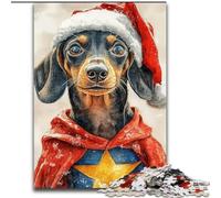 Jigsaw Puzzles for Adults 1000 Jigsaws Hero Dachshund, Train Your Brain And Hands Unique Birthday And Gifts for Age 14+ (Size 26x38cm)
