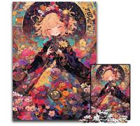 Jigsaw Puzzles for Adults 1000 Jigsaws Japanese Anime Girl Wooden Jigsaw Puzzles for 14+ Difficult to Complete But Fun And Humorous Birthday Gift 50X75CM