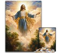 Jigsaw Puzzles for Adults 1000 Jigsaws Jesus Puzzle Games Toys Gift, Enhance Love between Couples for Age 14+ 50X75CM