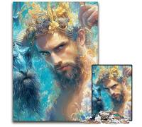 Jigsaw Puzzles for Adults 1000 Jigsaws Jesus Wooden Puzzles Educational Games, Enhance Love between Couples for Age 14 Years Up 50X75CM
