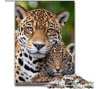 Jigsaw Puzzles for Adults 1000 Jigsaws Jungle Leopard, Family Game Stress Reliever Difficult Challenge Enhance Love between Couples (Size 50x75cm)