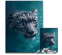 Jigsaw Puzzles for Adults 1000 Jigsaws Jungle Leopard Puzzle Learning Educational Toys,is Ideal As Gifts for The Whole Family for Ages 14+ 26X38CM
