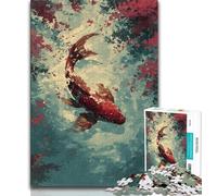 Jigsaw Puzzles for Adults 1000 Jigsaws Koi Fish, Staycation Kill Time,for Is Ideal As A Gift for The Whole Family for And 14 Years Old 38x26cm