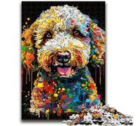 Jigsaw Puzzles for Adults 1000 Jigsaws Lagotto Romagnolo Dog Art for Age 14+ Educational Games For Adults And Teenagers Artwork Gift 50x75cm