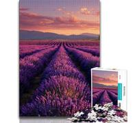 Jigsaw Puzzles for Adults 1000 Jigsaws Lavender Garden,Help The Brain Exercise Addictive Toys to Cultivate Patience Artists Collection,Fine Art 75x50cm