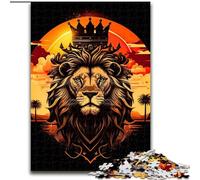 Jigsaw Puzzles for Adults 1000 Jigsaws Lion King Of The Jungle, Family Game for And Unique Home Decor And Gifts for Age 14 (Size 26x38cm)