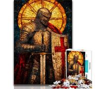 Jigsaw Puzzles for Adults 1000 Jigsaws Medieval Knights,Educational Games Home Decoration Birthday Present,Gifts,Wall Art (38x26cm)