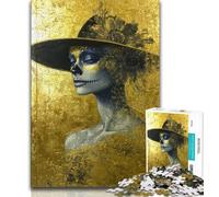 Jigsaw Puzzles for Adults 1000 Jigsaws Mexican Style Skull,Educational Games Home Decoration Birthday Present,Gifts,Wall Art (38x26cm)