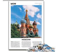 Jigsaw Puzzles for Adults 1000 Jigsaws Moscow, Learning Educational Toys Family Games Unique Birthday And Gifts 50x75cm