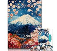 Jigsaw Puzzles for Adults 1000 Jigsaws Mount Fuji, Japan,Challenging Game And Family Play Educational Game for Birthday,Chrismas (75x50cm)