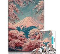 Jigsaw Puzzles for Adults 1000 Jigsaws Mount Fuji, Japan,Educational Family Game Wall Decoration Unique Birthday And Xmas Gifts 38x26cm