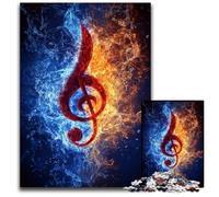 Jigsaw Puzzles for Adults 1000 Jigsaws Music Symbols Puzzle Learning Educational Toys,is Ideal As Gifts for The Whole Family for Ages 14+ 26X38CM