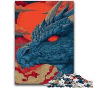 Jigsaw Puzzles for Adults 1000 Jigsaws Mysterious Dragon for 14+ Unique Challenge Game Family Games Christmas Birthday Gifts 26x38cm